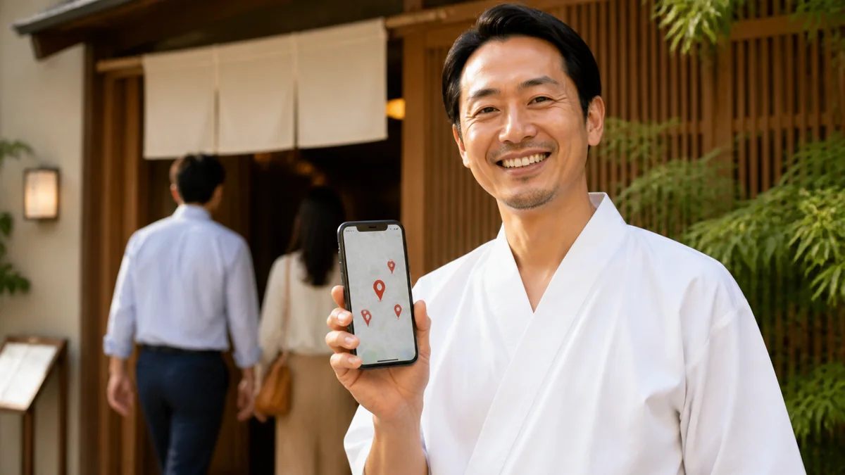 Googleマップを活用して飲食店の集客を考える店主